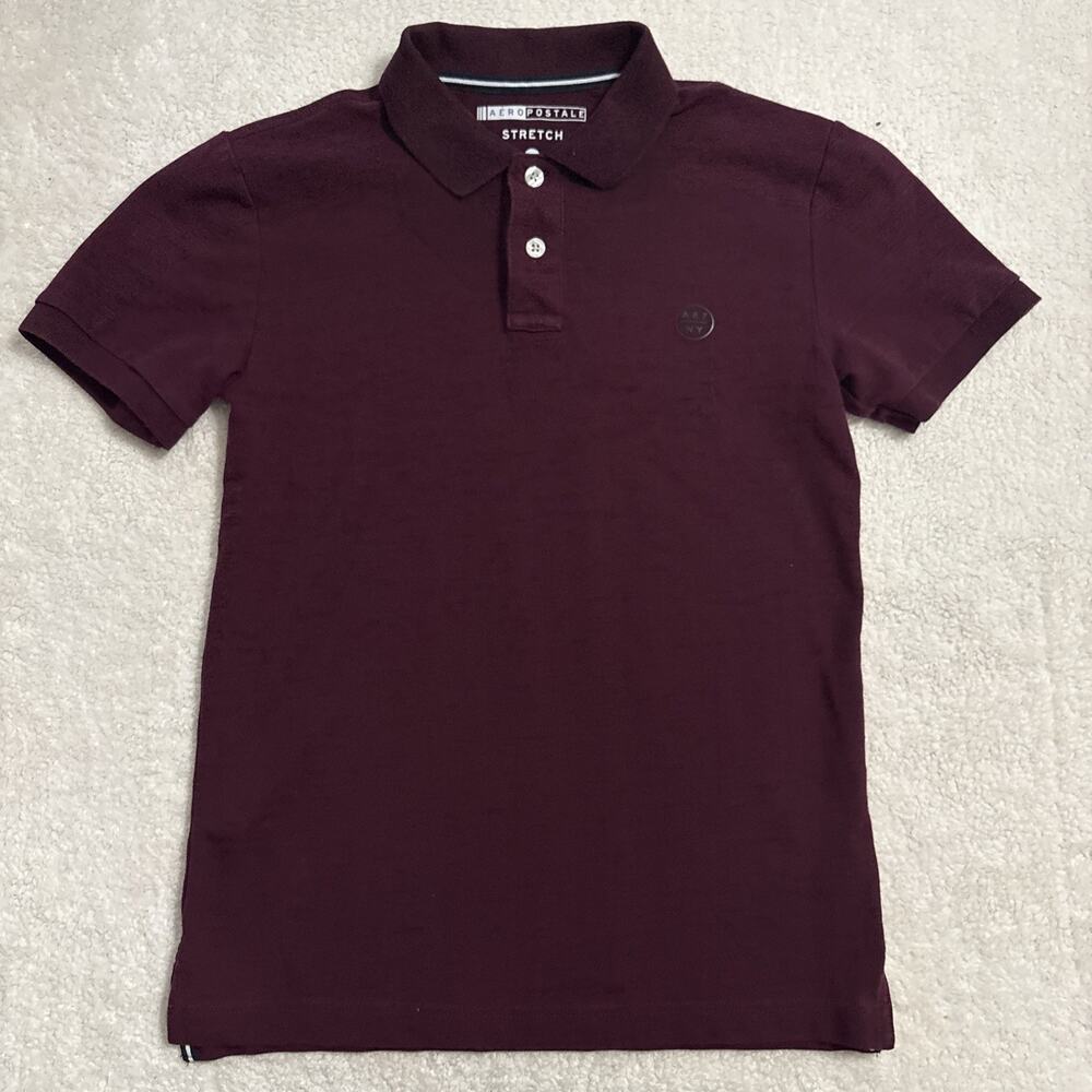Aeropostale Polo Shirt For Boys Size Small, Color Red - Picture 2 of 5